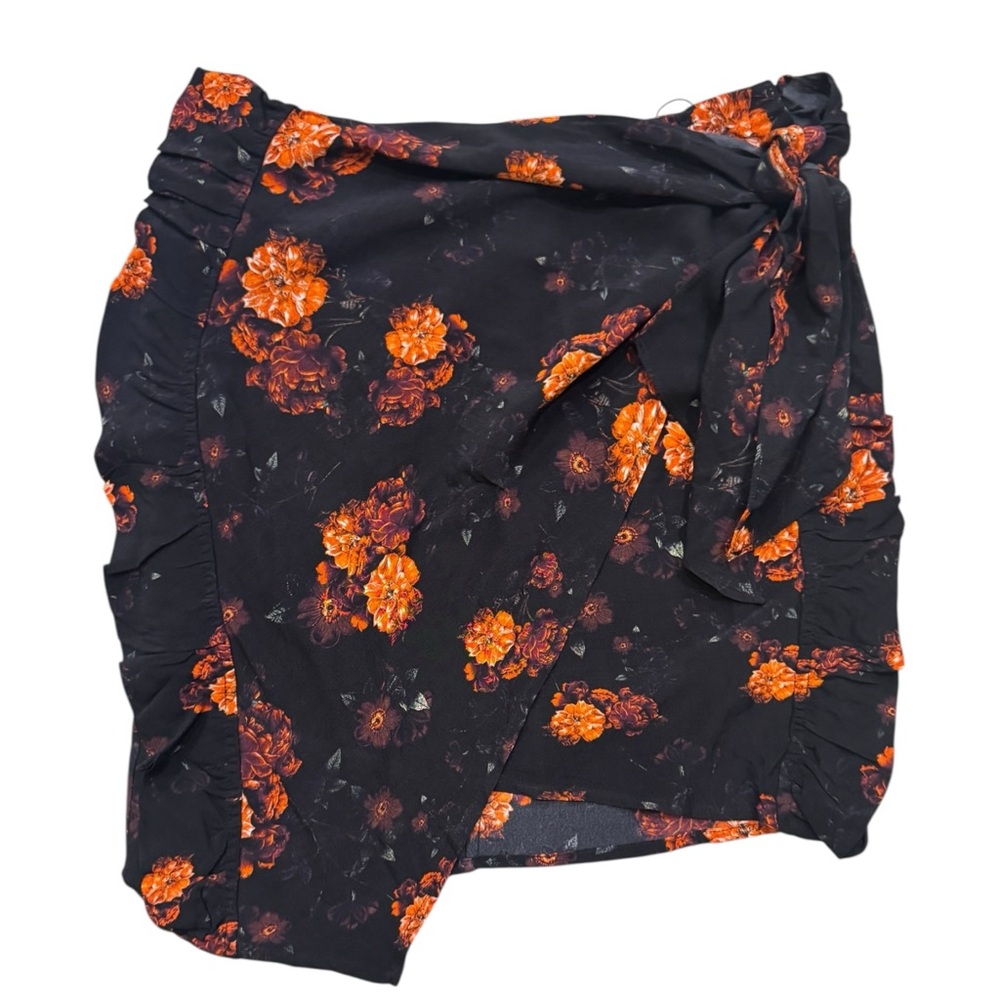 IRO Paris Kasper Wrap Effect Floral Mini Skirt - Picture 4 of 9